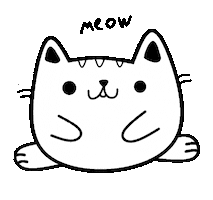 Fat Cat Sticker