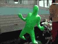 green man dance