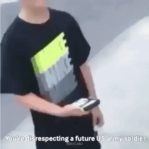 vine bullying no thanks youre disrespecting a future us army soldier GIF
