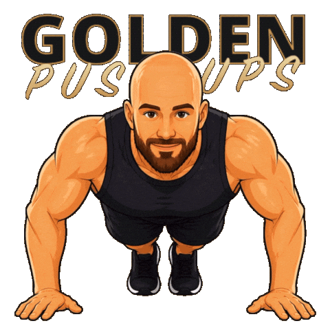 Pushups Sticker by GOLDEN Sports-Apps