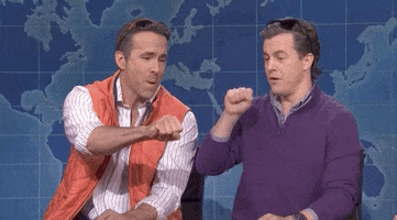 Ryan Reynolds Fist Bump GIF by Saturday Night Live