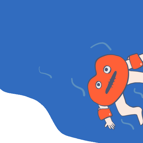 illustration swimming GIF by Lipchan