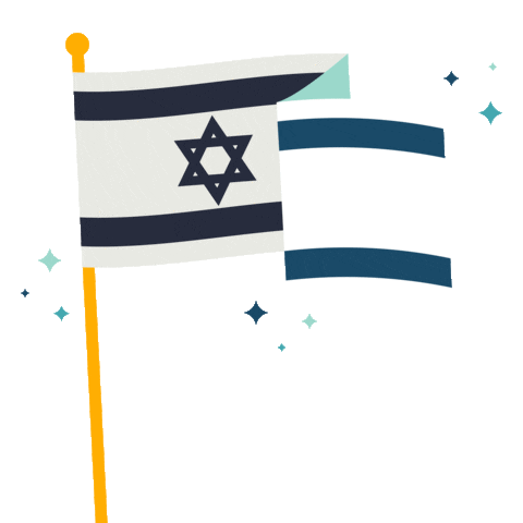 Israel Flag Sticker by Jewish Federation of Greater Philadelphia