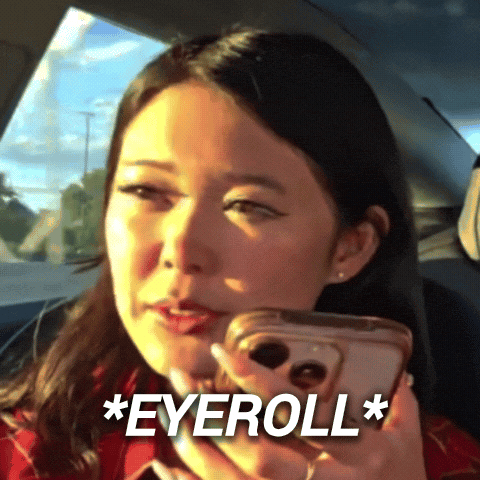 Eyeroll Omg GIF
