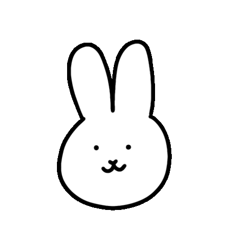 Bunny Rabbit Sticker by GOODMORNINGTOWN