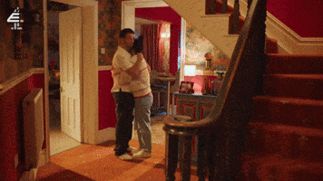 Shock Hug GIF by Hollyoaks