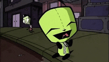 invader zim clapping GIF
