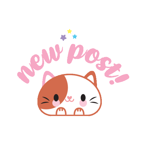 Kitty New Post Sticker by strawberrystyle