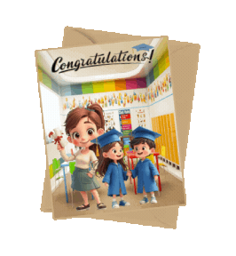 Boys Girls Graduation Sticker