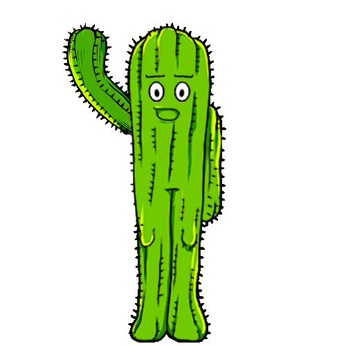 skate cactus Sticker by Siluns