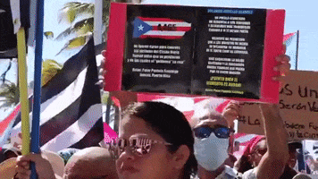 puerto rico bad bunny protests residente rickyrenuncia GIF