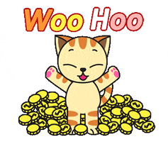 Happy Lottery Win GIF by GoodMorningCat