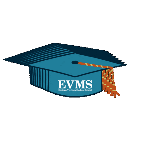 Graduation Cap Sticker by Eastern Virginia Medical School