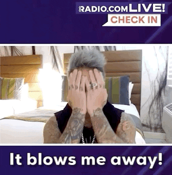 Check In Blown Away GIF by Audacy