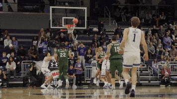 High Five Slam Dunk GIF by Northwestern Athletics