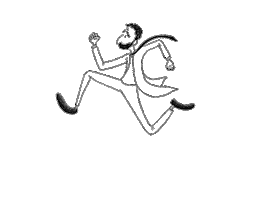 Running Man Run Sticker