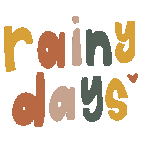 Rain Autumn Sticker