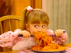 food 90s eating hungry full house GIF