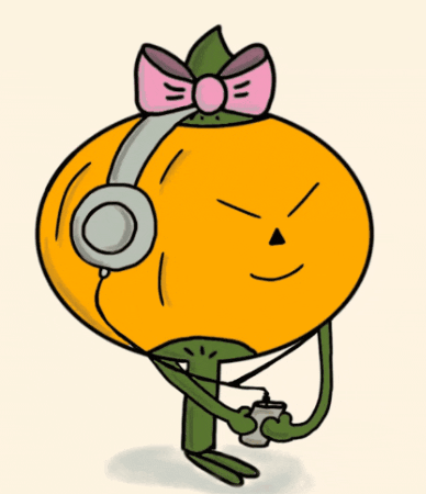 Orandotgifs music orange phone song GIF