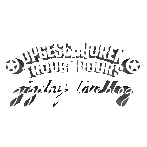 Opgeschaoren Troubadours Sticker