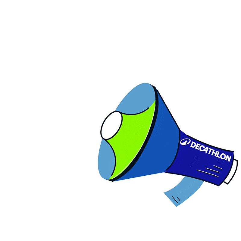 Megaphone Sticker by Decathlon Deutschland