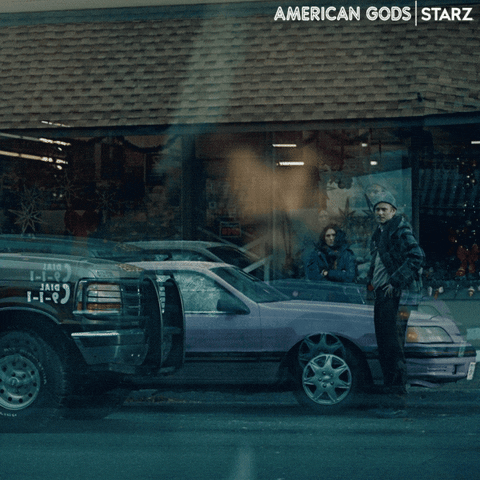 Nervous In Trouble GIF by American Gods