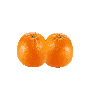 Bouncing Orange Fruit Sticker by JimBeam
