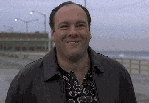 Giphy - happy the sopranos GIF