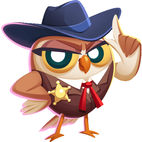 Cowboy Owl Sticker by Words With Friends