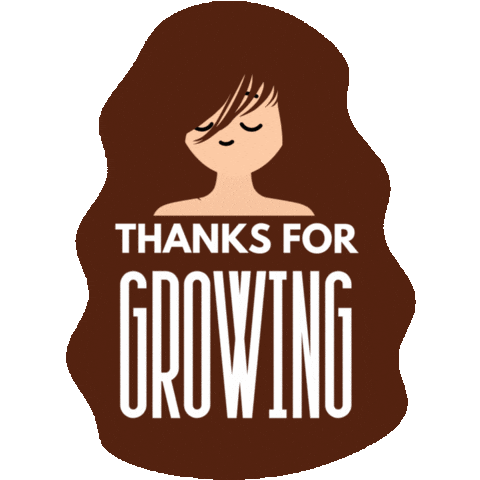 Brown Hair Growing Sticker by Wigs For Kids
