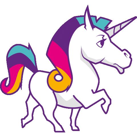 Unicorn Einhorn Sticker by digitallotsen