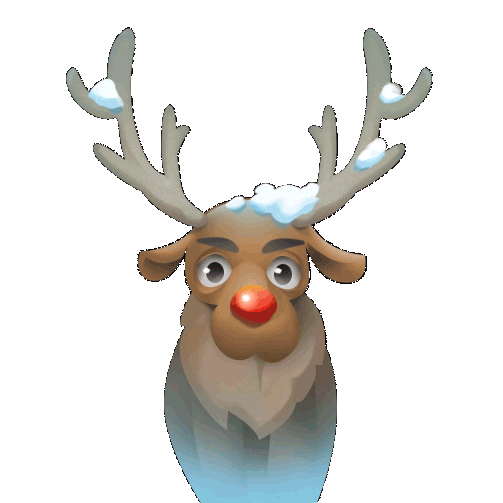 Christmas Snow Sticker by Pixel Federation for iOS & Android | GIPHY