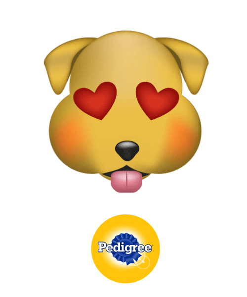 In Love Dog Sticker by Pedigree