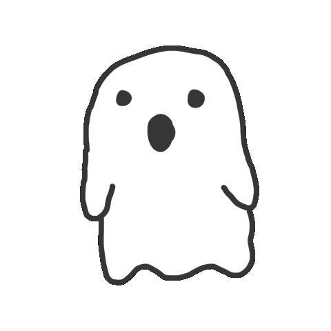 Ghost Monster Sticker by BayaBaya._.club