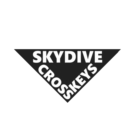 Skydive Cross Keys Sticker