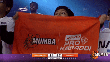 Pro Kabaddi Cheering GIF by U Mumba