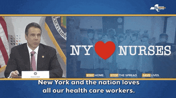 Andrew Cuomo Nurse GIF by GIPHY News