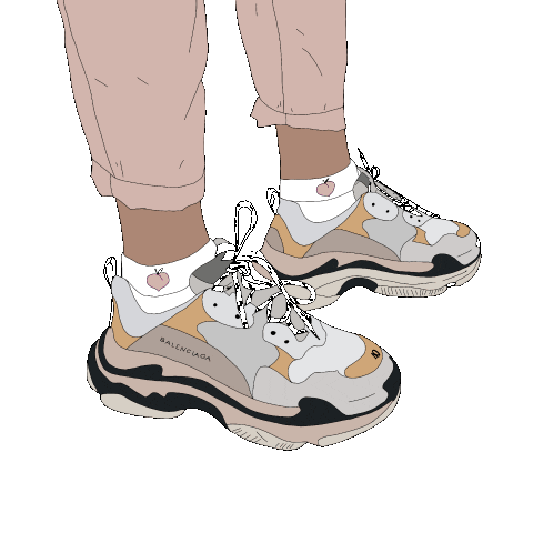 Journaldraw Balenciaga Shoes Sticker