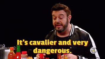 Adam Richman Hot Ones GIF by First We Feast