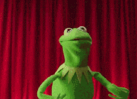 excited kermit the frog GIF