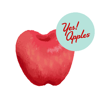 Yes! Apples Sticker