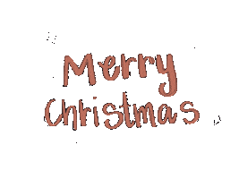 Merry Christmas Snow Sticker