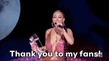 Doja Cat Thank You To My Fans GIF by 2020 MTV Video Music Awards
