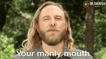 Mouth GIF by DrSquatchSoapCo