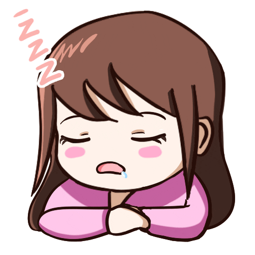 Tired Sticker