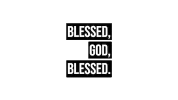 Blessed God Blessed Sticker