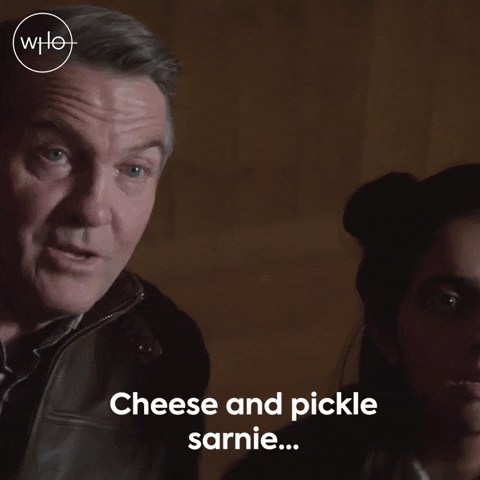 hungry cheese and pickle GIF by Doctor Who