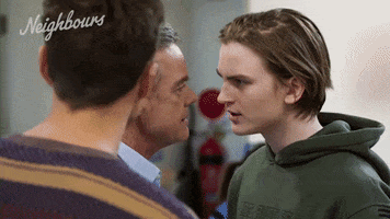 Staring Paul Robinson GIF by Neighbours (Official TV Show account)