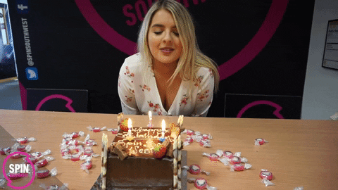 Blowing Birthday Candle Gif