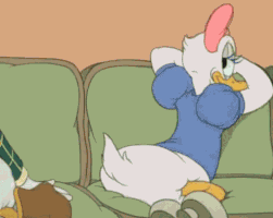 Daisy Duck Reaction GIF by MOODMAN